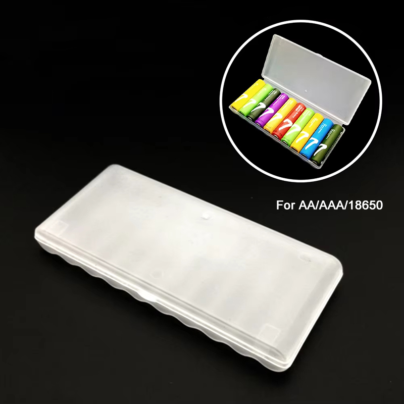 10 Slots Hard Plastic Container Portable Case Battery Storage Box For AAA/AA/18650 Battery Organizer Box Container Accessories