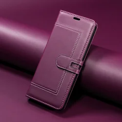 Premium PU Leather Flip Wallet Phone Case - Universal Design for Redmi Note 14 5G (Global) (Purple)