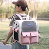 Adjustable Strap Pet Carrying Bag Foldable Cat Backpack for Outdoor Travel Ventilation Large Capacity Cat Carrier Backpack 3