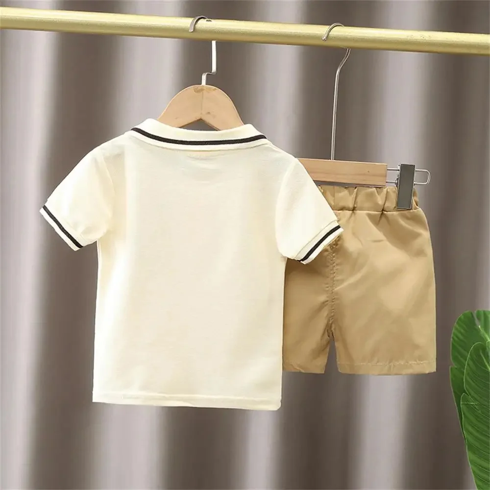 Children Clothing New Boys Girls Sets Kids Summer Top Shorts Two Piece Set Casual Clothing  Fashionable Trendy Costume