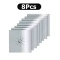 8PCS Silver