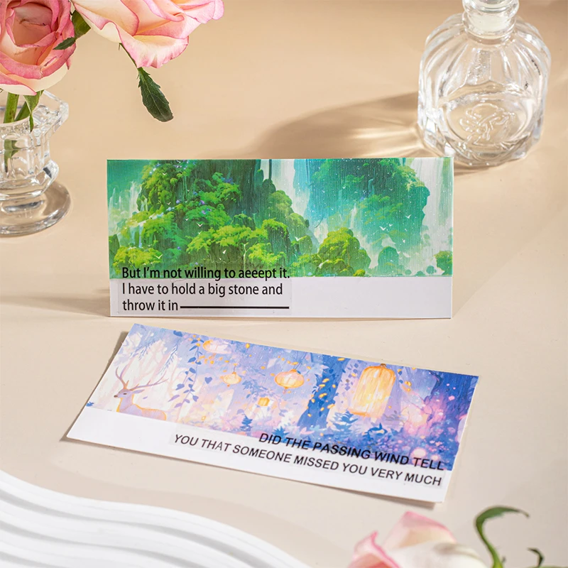 60mm*2m INS Landscape PET Tapes Junk Journal DIY Scrapbooking School Supplies Collage Deco Creativity Tapes Stationery Stickers 4