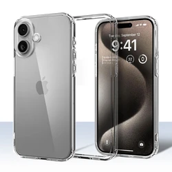 Clear Silicone Gel Phone Case - Soft Transparent Crystal Cover for iPhone 14 (Clear)