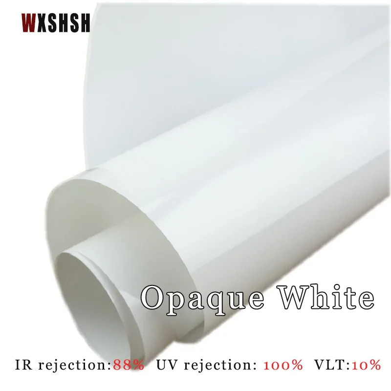 Blackout window film Self-Adhesive UV-Proof Anti Glare Roll Foils Privacy Protect for Home Office 90cm Width Opaque White window film window privacy film