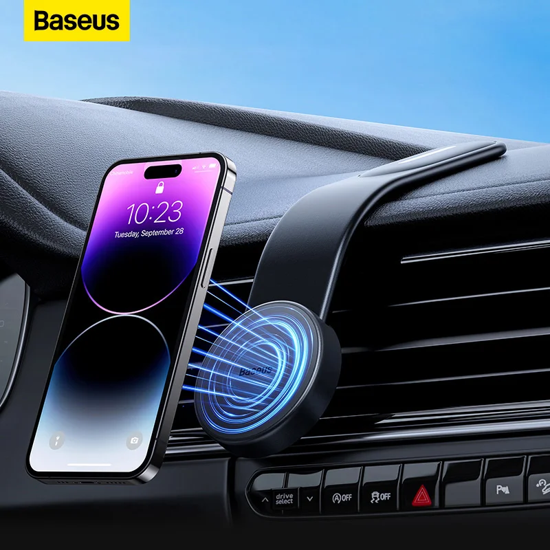 

Baseus Magnetic Holder Car Phone Holder Stand Foldable Telephone Support Mount for Iphone 12 13 14 Pro Max For Samsung S23