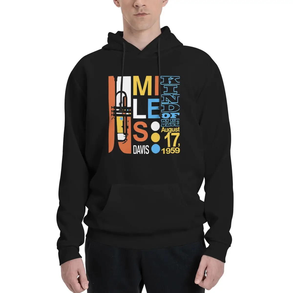 

Miles Davis Kind Of Blue Polyester Hoodie Men's sweatershirt Warm Dif Colors Sizes