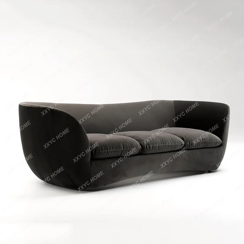 

Dark Brown Gray More than Fleece Fabrics People Large Apartment Living Room Reception Sofa