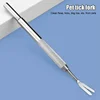 Pet Tick Removal Stainless Steel Tweezers Flea Remover Hook Rustproof Tick Puller Mite Flea Extractor Pet Grooming Supplies 1