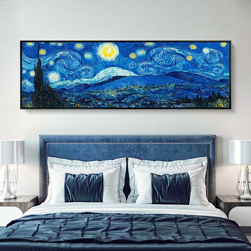 

GATYZTORY Van Gogh Starry Sky Frame Oil Painting By Numbers Modern Drawing On Canvas Wall Art Pictures By Numbers Large Size