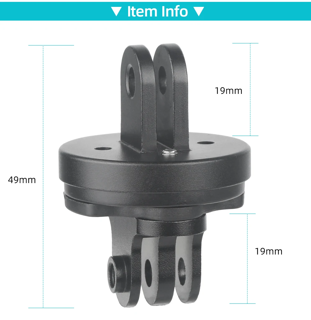 Fahrradcomputer-Halterungsadapter für Garmin XOSS IGPS Aluminiumlegierung 2/3 Gabel konkav/konvexe Schnittstelle Kamerahalter Schnellspanner – Detail 3