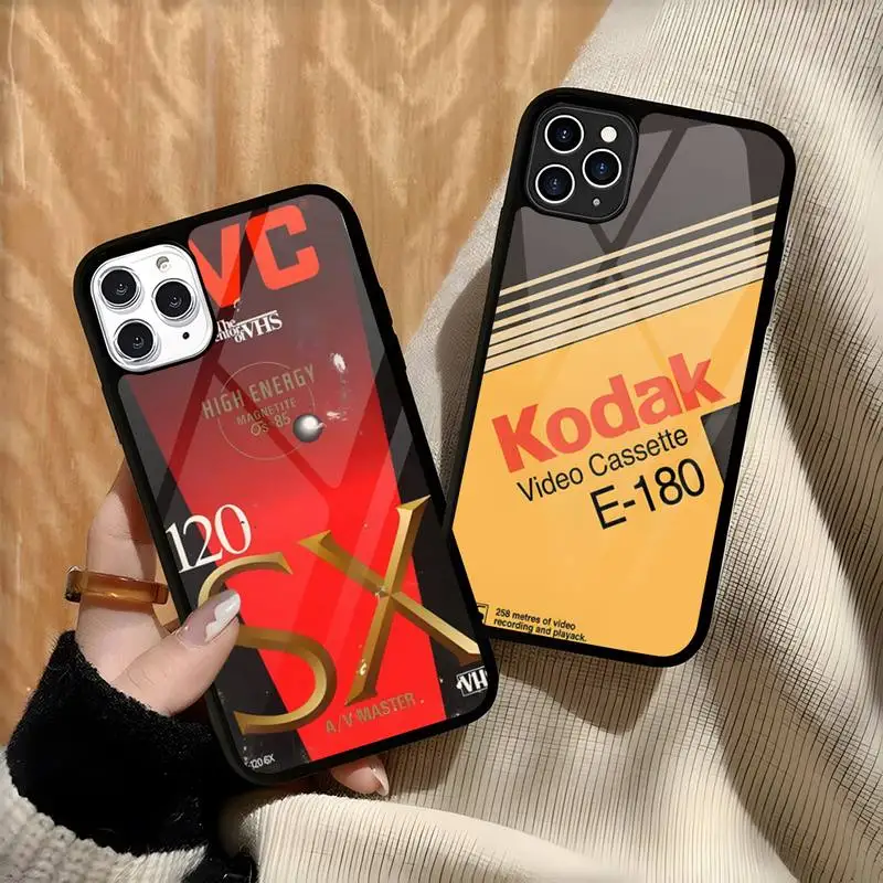 Silicone Video Cassette Tape Label Silicone Phone Case Mobile Phone Cases Covers Mobile