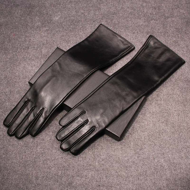 Sheepskin Leather Driving Glove | Natural Leather Long Glove