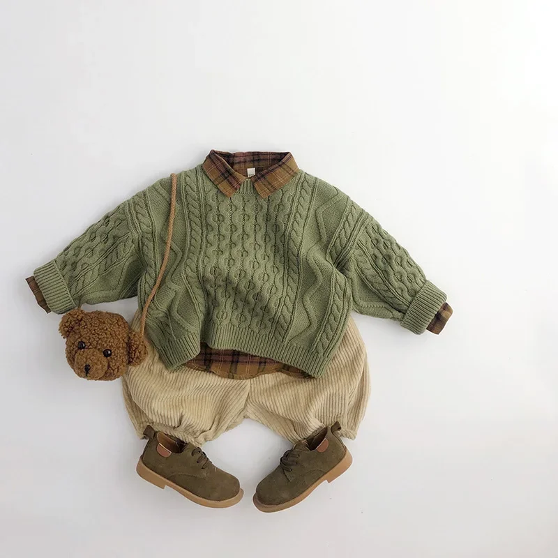 Autumn Cotton Kids Knitwear Sweater