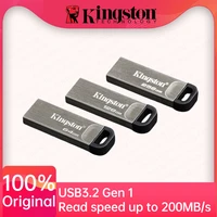 Kingston DataTraveler Kyson USB Flash Drive 64GB 128GB 256GB 512GB USB3.2 Gen 1 Pen Drive 200MB/s Flash Penrive For PC Computer 1