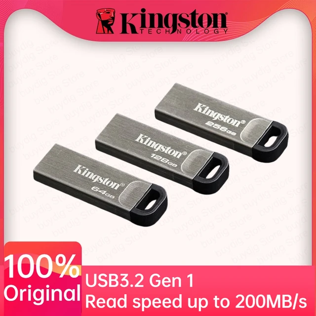 Kingston DataTraveler Kyson USB Flash Drive 64GB 128GB 256GB 512GB USB3.2 Gen 1 Pen Drive 200MB/s Flash Penrive For PC Computer 1