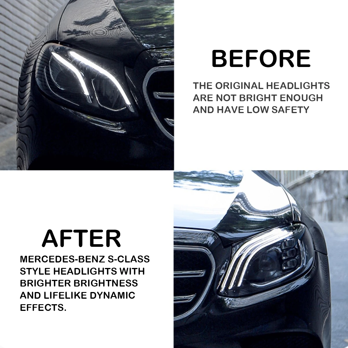 Headlight Base For Mercedes-Benz W213 E-class 2016~2020 Headlamp House Car  Lights Rear Base Auto Headlight Back Support - AliExpress