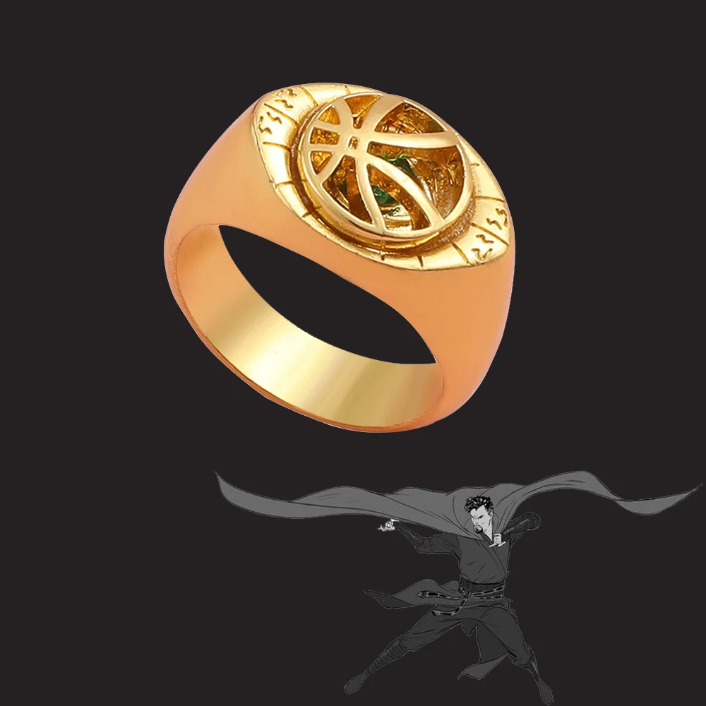 Marvel Superhero Doctor Strange Eye Of Agamotto Ring Disnes Movie Avengers Cosplay Doctor Strange Magic Ring Per Gioielli Da Festa