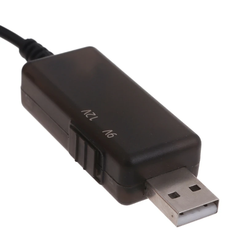 USB Converter Cord Transfer Line Conversion Cable 5V to 9V/12V for Low-Power Devices WiFi Routers and Cameras
