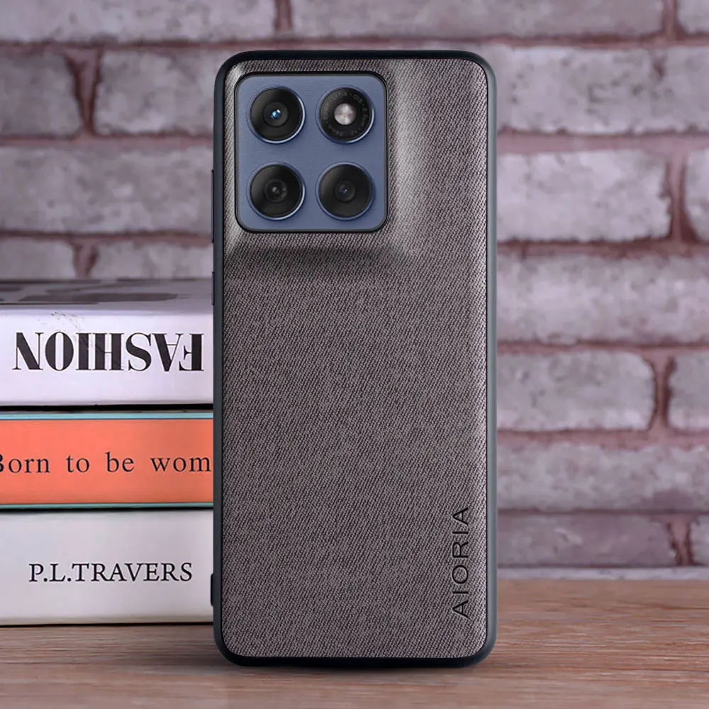 Elegant Leather Phone Case - Stylish Hard Textile Cover