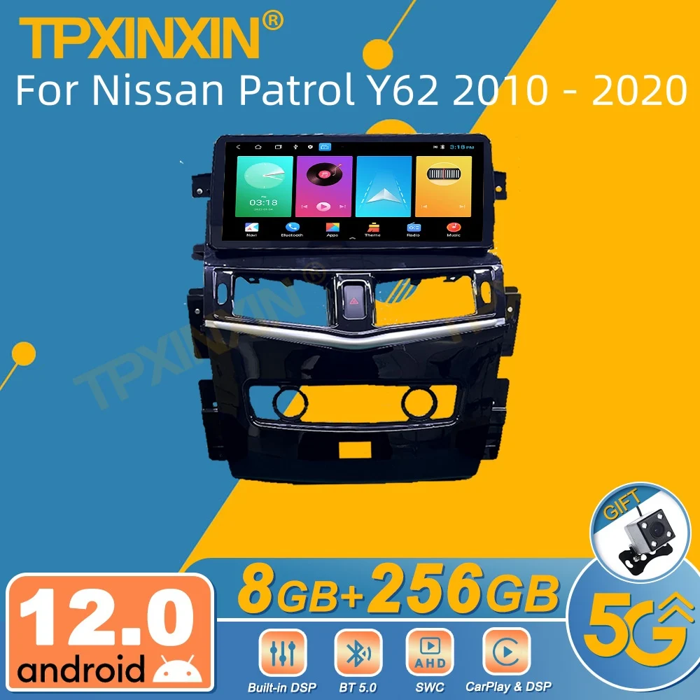 

Автомагнитола 2Din для Nissan патруль Y62 2010 - 2020 Android, стереоприемник, Авторадио, мультимедийный плеер с GPS Навигатором, экран головного устройства