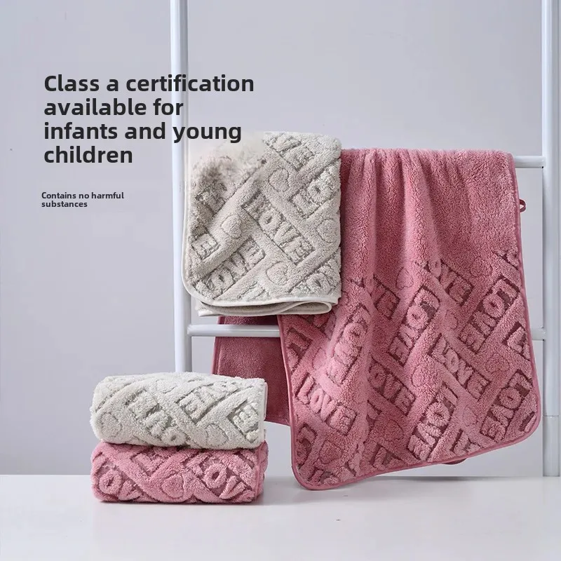 Jie Li Ya Coral Velvet Towel Thicker For Men And Women Soft Absorbent Hair Drying Towel Comparatively More Absorbent T