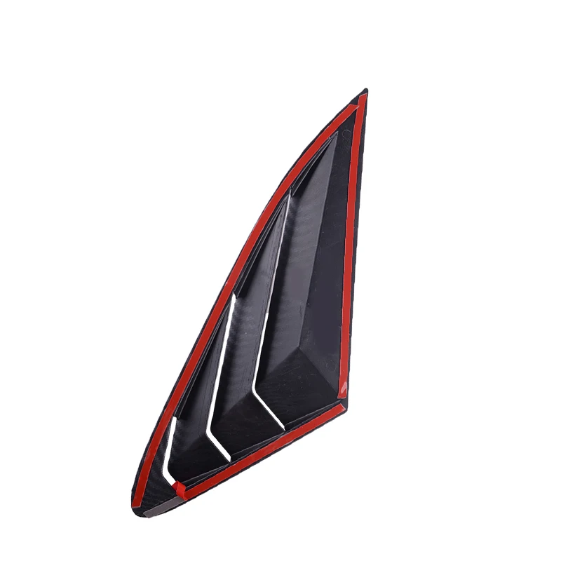기아 옵티마 K5 2020-2021 자동차 후면 루버 윈도우 사이드 셔터 커버 트림 스티커, 벤트 스쿠프 ABS 탄소 섬유 액세서리