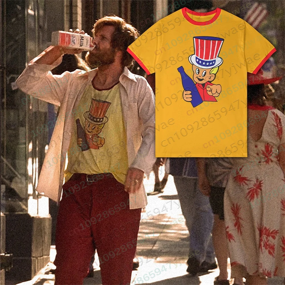 Anchorman Movie Ron Burgundy Little Uncle Sam Same T-Shirt mit Rundhalsausschnitt, modisches, lässiges T-Shirt für den Sommer, Herren- und Damen-T-Shirts