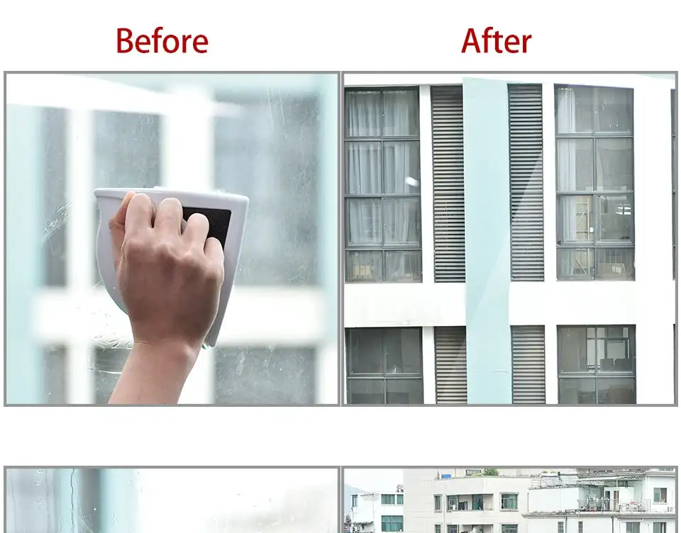 Magnetic Window Cleaner Wiper Double Side Magnetic Brush for Washing Window Cleaning Tools Washer 5-12mm