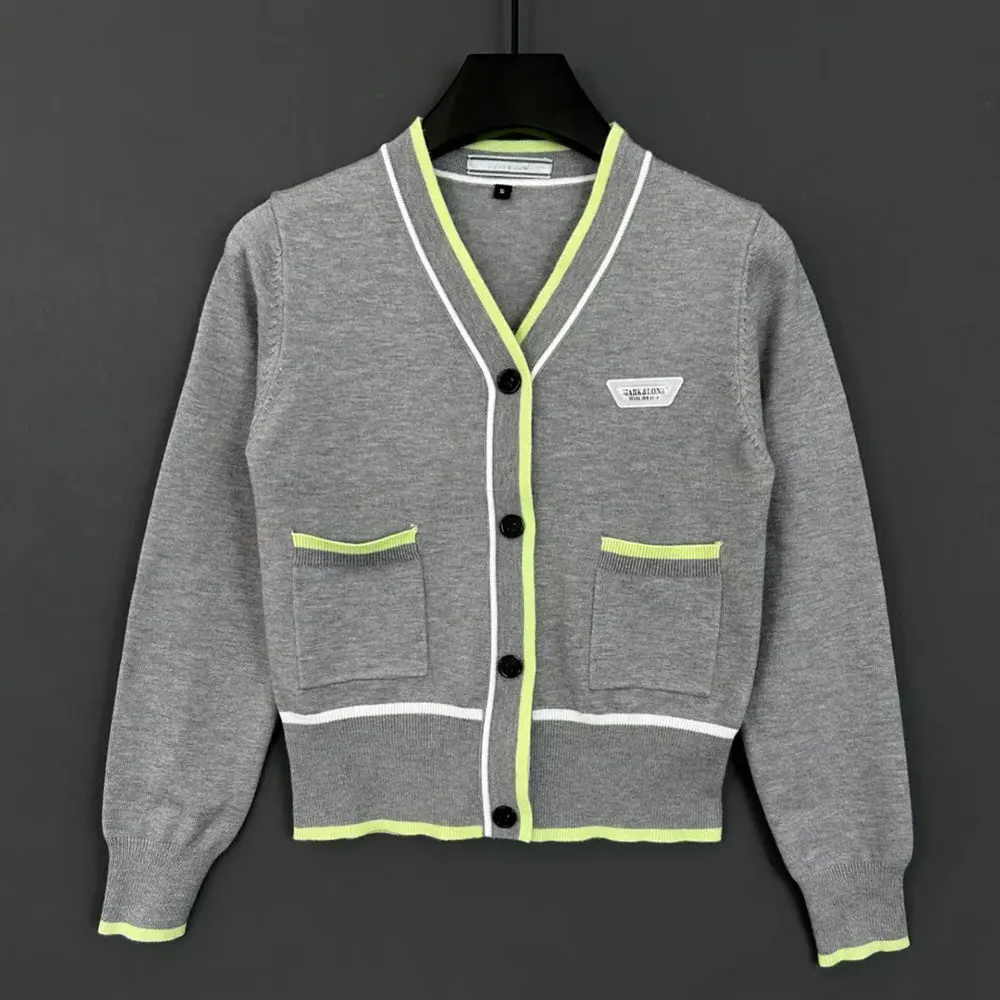 New rabbit velvet sweater for women's golf autumn and winter warm sweater, comfortable fit, warm and windproof,