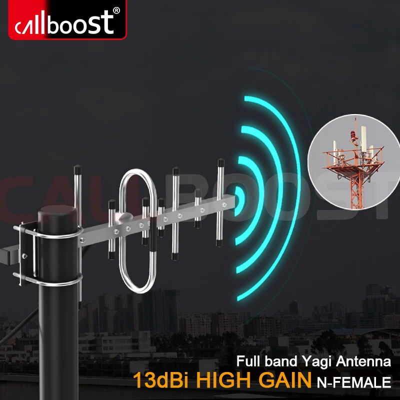 2 3 4G Outdoor Directional N-Female 10 11dBi Outside LPDA Antenna Omni External Antenna for Mobile Phone Signal Booster Repeater