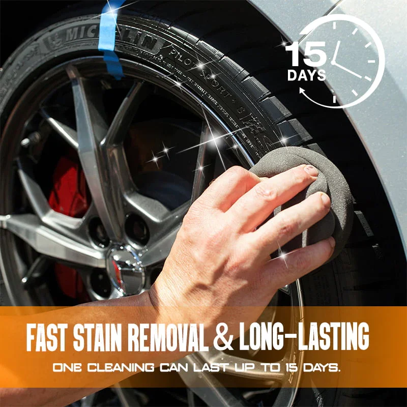 500g Car Tire Retreading Cleaning Cream Auto Plastic Parts Shiny Paste Maintenance Brightener Tire Polishing Agent Anti-Aging tire wax
