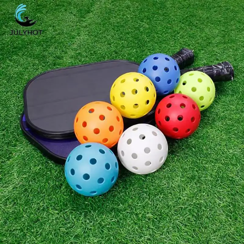 Pickleball Luminoso 74Mm Durevole Night Light Green Ball 40 Fori Outdoor Competition Pickleball Balls Glowing In The Dark