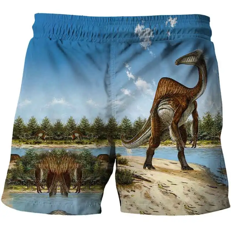 4-14Y Kids Dinosaur Shorts Anime Film Print Swimwear Baby Boy Girl Costume Da Bagno Costume Da Bagno Abbigliamento Da Spiaggia Bambini Baador Nijos