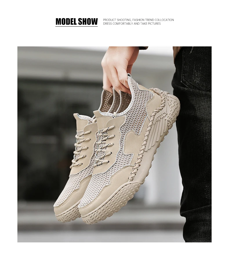 Modische Mesh-Sneaker, lässige Herrenschuhe, bequem, langlebig, atmungsaktiv, zart weich und nicht schädlich für die Füße_voghion.com