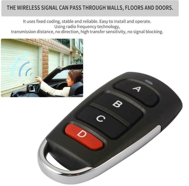 PROTECO HIT TX3 TX433 ANGIE 433405 Garage Door Remote Control 433MHz Fixed Code PROTECO Remote Control Gate Opener Transmitter 3