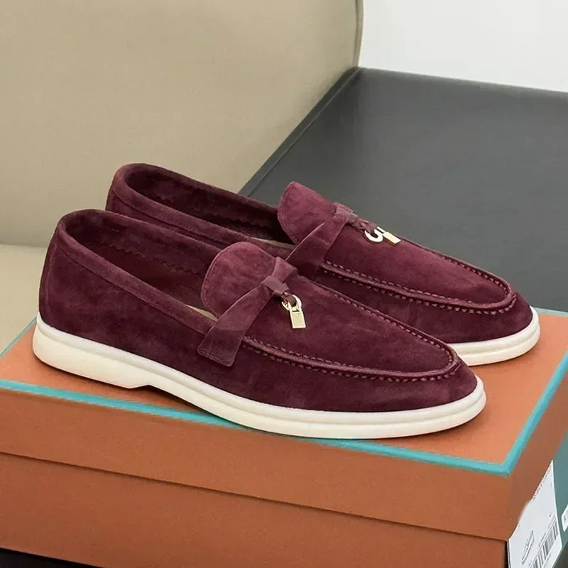 2026 Classic British Style Fringed Metal Buckle Flat Shoes - European Export Quality Couple's Casual Footwear - Image 2