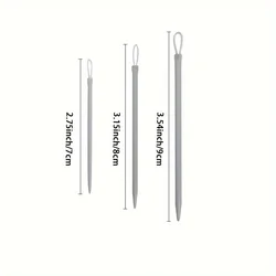 Colorful Aluminum Knitting Needles Set with Nylon Threads (1set)