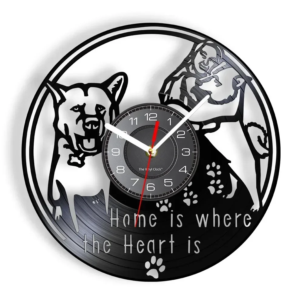 

Home Is Where The Heart Is Inspirational Quote Wall Decor Wall Clock Housewarming Family Gift Vintage Vinyl Record Wall Clock