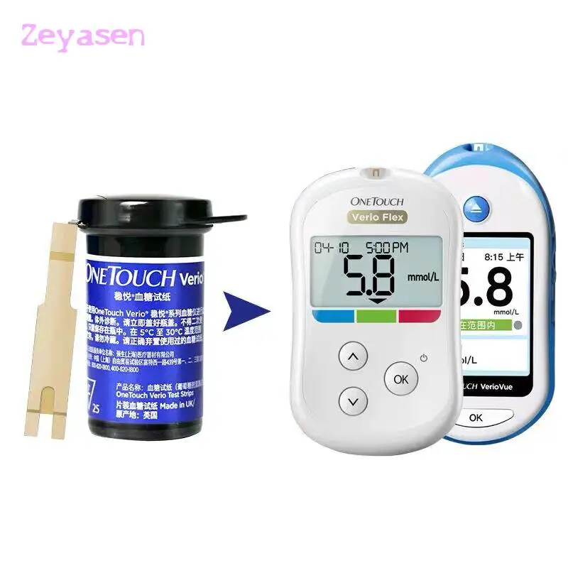 ONETOUCH Verio Test Strips25/50/100pcs &Flex Blood Glucometer