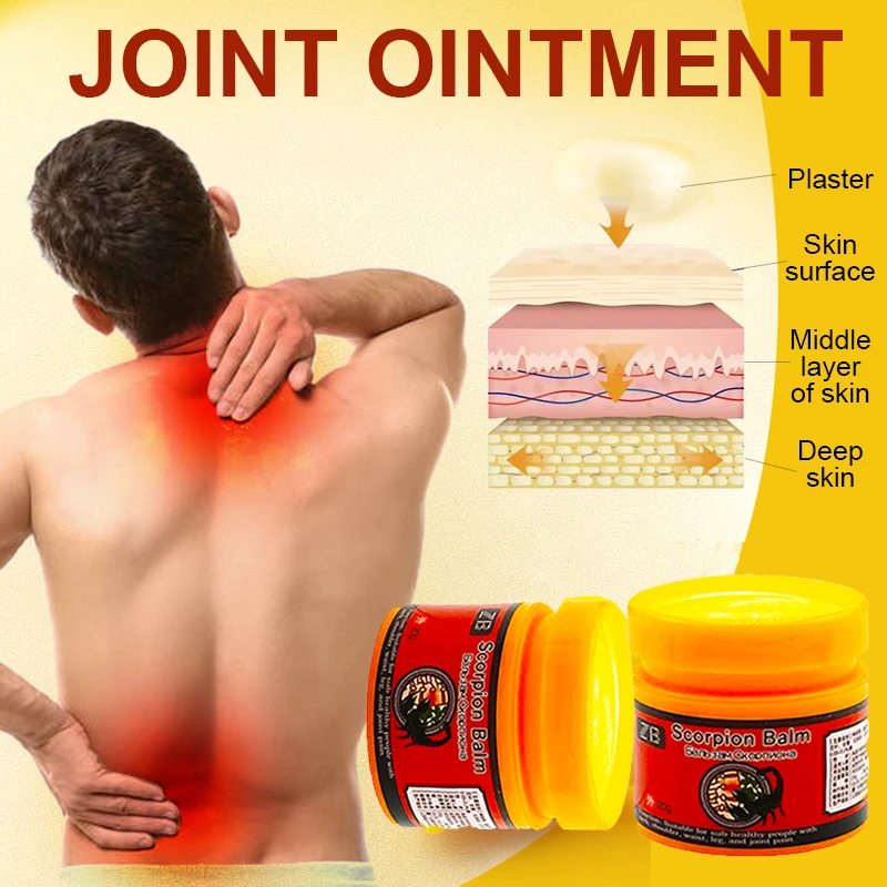 20g ZB Scorpion Venom Ointment Chinese Pain Cream For Relieve Back Muscle Ache Rheumatoid Arthritis Joints Analgesic Balm pain relief cream knee pain relief cream