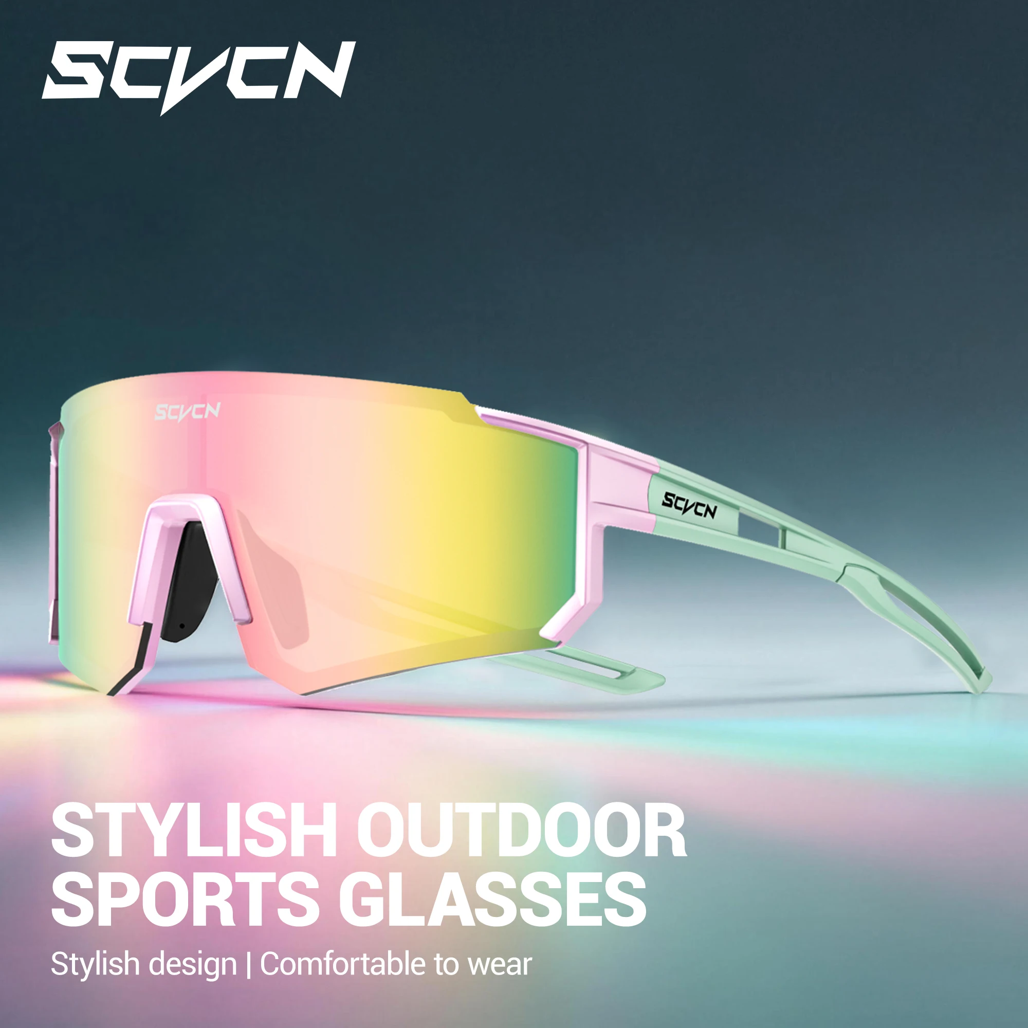 Lunettes de pêche anti-vent SCVCN - Protection UV400 pour homme et femme - Sport outdoor