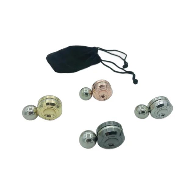 Metal magnetic gyroscope simple magic children's puzzle toy fingertip toy decompression fidget mini satellite adult gift - Image 4