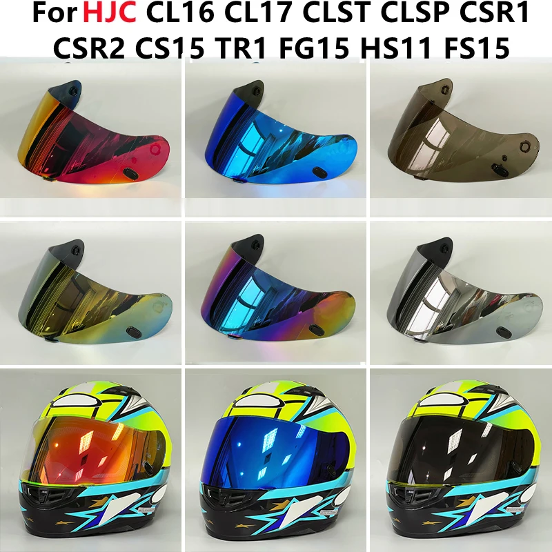 Visiera Per Casco Per Hjc Cl16 Cl17 Clst Clsp Csr1 Csr2 Cs15 Tr1 Fg15 Hs11 Fs15 Elmo Shields Protezione Uv Capacete Accessori