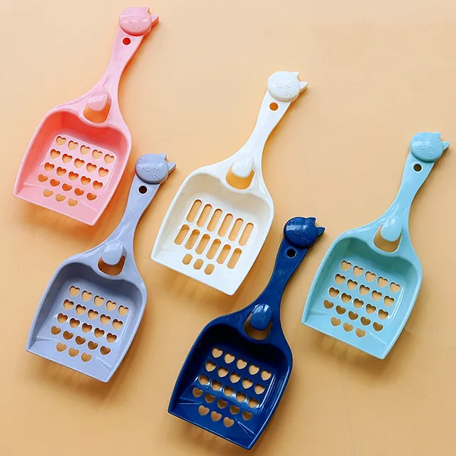 Cat Litter Scoop Plastic Cats Litter Shovel Hangingable Sand Scoops for Cats Toilet Cleaning Small Cat Sand Shovel Pet Products