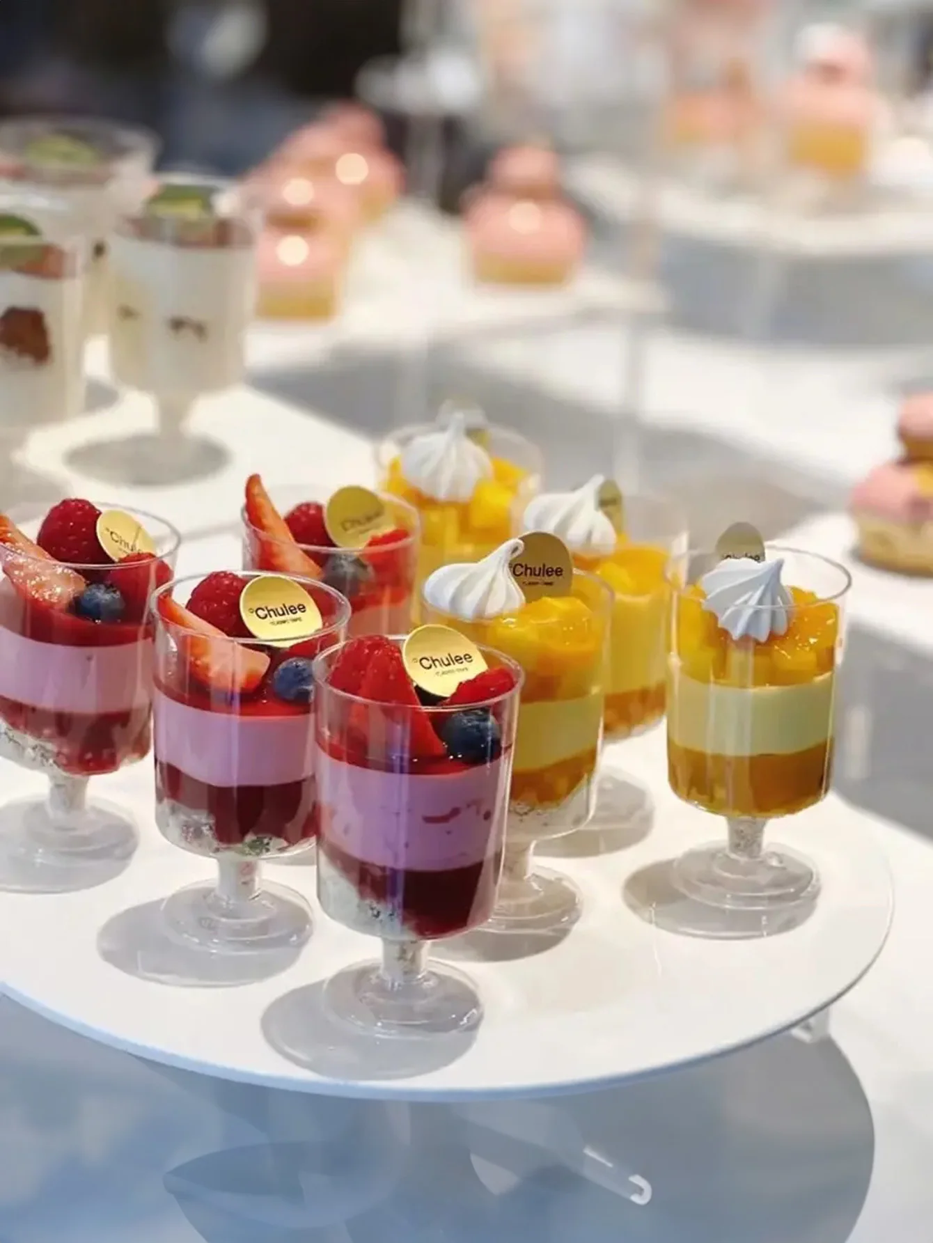 Tall Cup Shot Glass Western Dessert Cup Home Pudding Mold Dessert Without Spoon Ice Cream Mousse Pudding C 10pcs