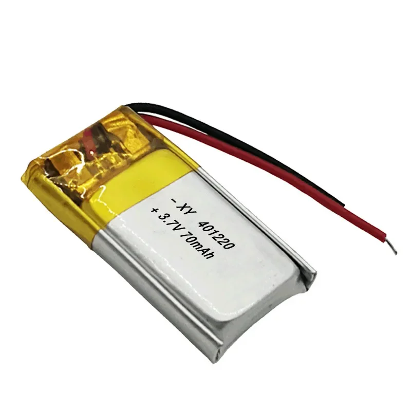 

3.7V 70mAh 401220 041220 Lipo Polymer Lithium Rechargeable Li-ion Battery for Mini Smart Bracelet Bluetooth Headset DVD LED
