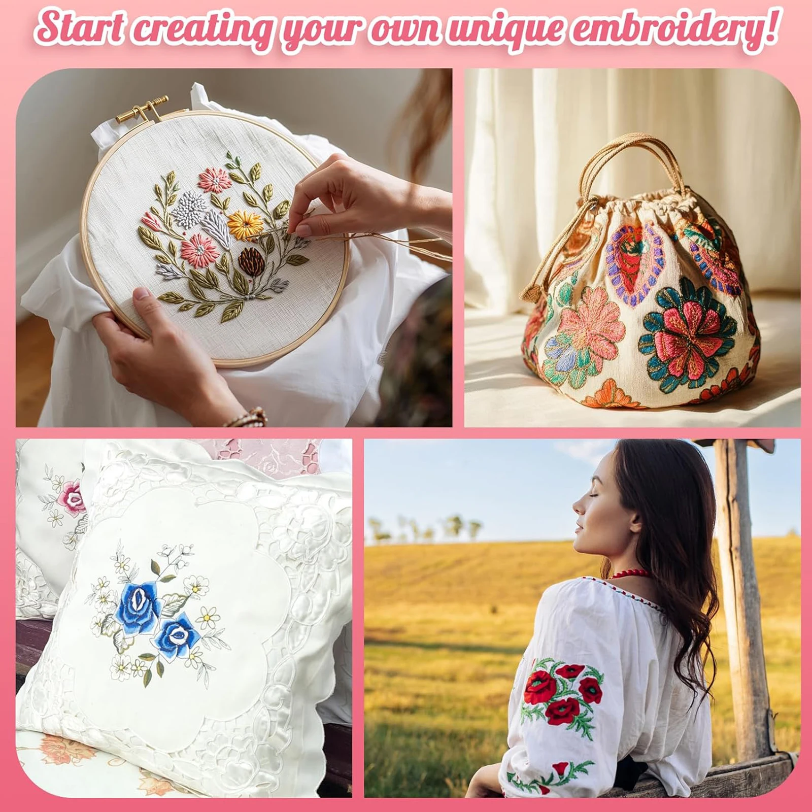 5개입 A4(8.3인치 x 11.7인치) 사이즈 수용성 안료 안정제(자수, 스티커 및 스티치 자수용 전사지, 워시 어웨이, 자수용)