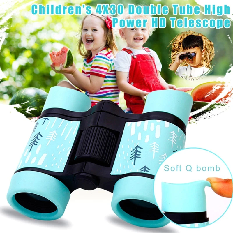 11.2x4x9cm Kids Binocular Telescope Children Educational Learning Telescope Bird Watching Folding Optics Telescope 4