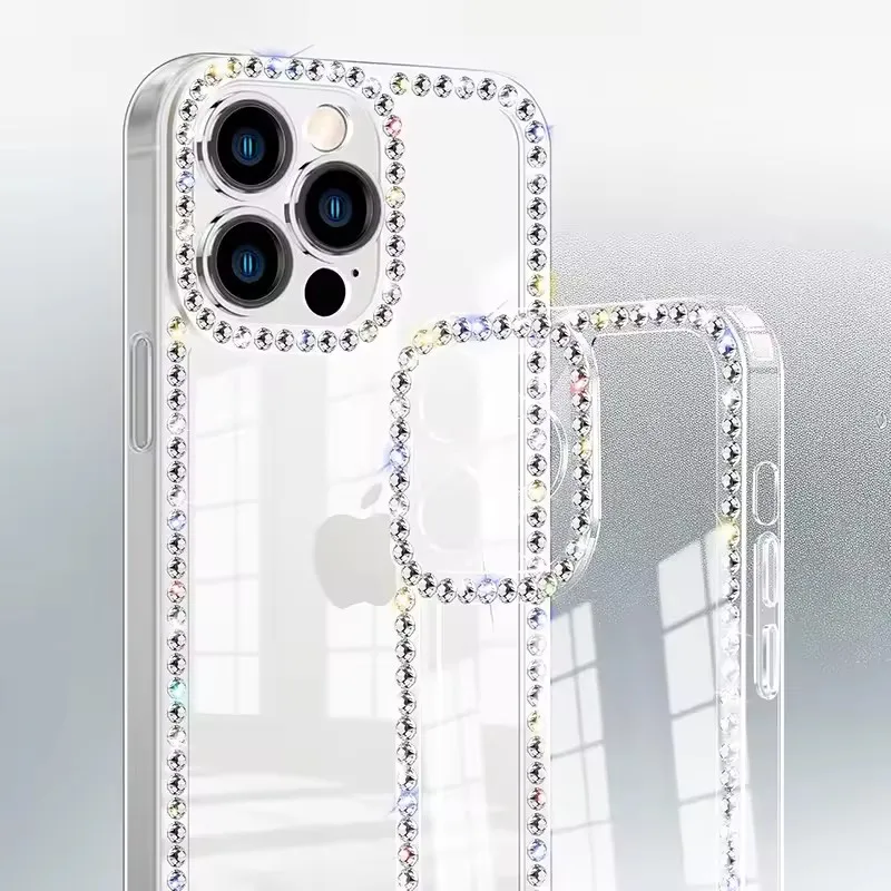 Luxurious Glitter Bling Diamond Clear Phone Case Cover