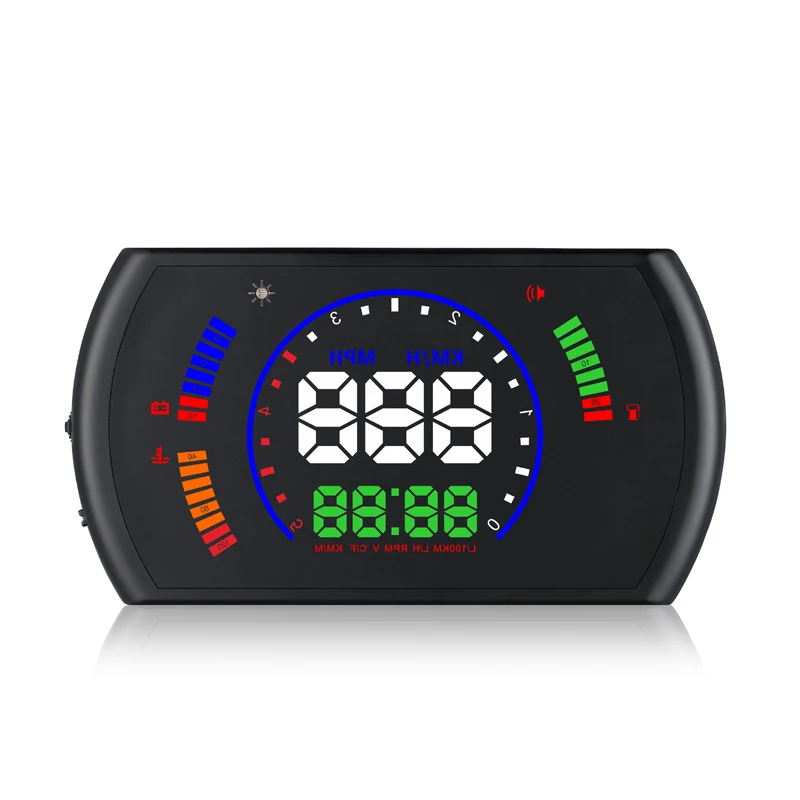 

5.8 Inch HD OBD2 HUD Speedometer RPM Speed Fuel Consumption On-board Automobile Digital Display with Buzz Windshield Projector